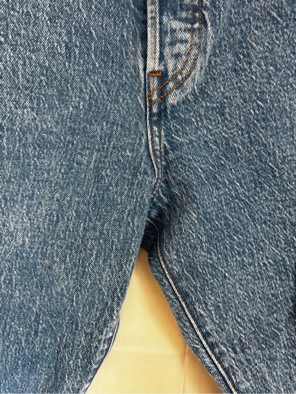 Levi’s Premium Wedgie Straight Jeans 29 High Rise Button Fly Cropped Denim - Picture 5 of 13